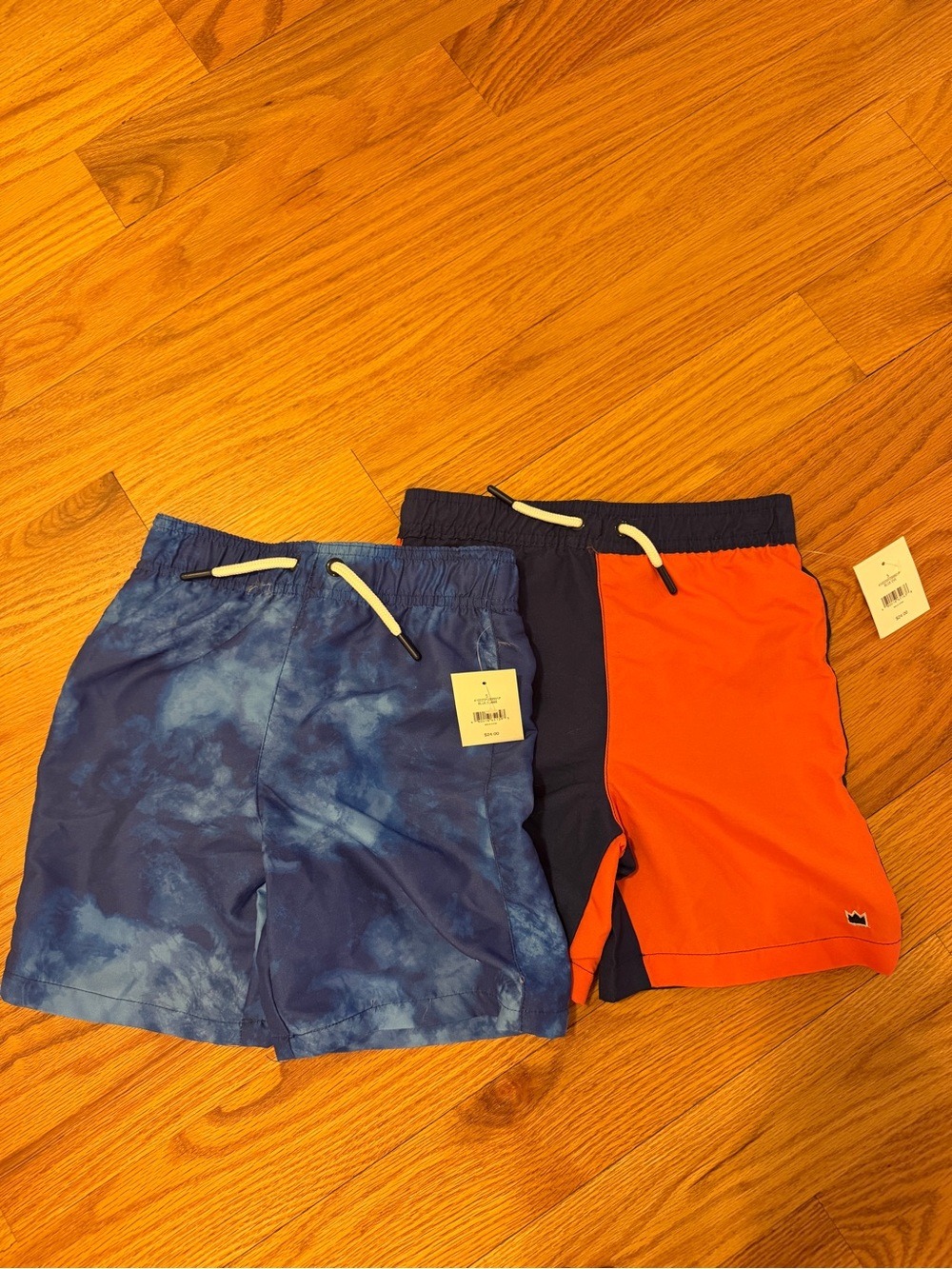 crown & ivy Kids' Two-Pack Trunks — Blue & Orange